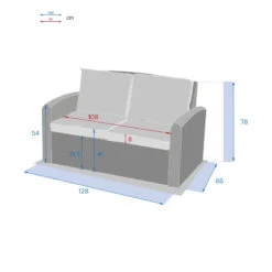 Canapé 2 Places Polynésia Naturae Hespéride -Mobilier Pleinair canape 2 places polynesia naturae hesperide 2