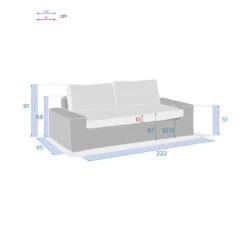 Canapé De Salon De Jardin Savinia Coloris Tahini Hespéride -Mobilier Pleinair canape de salon de jardin savinia coloris tahini hesperide 3