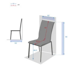 Chaise Empilable Axant Wengé Et Praline Hespéride -Mobilier Pleinair chaise empilable axant wenge et praline hesperide 1 2