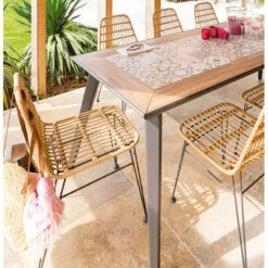 Chaise Extérieure Lambada Sésame & Graphite Hespéride -Mobilier Pleinair chaise exterieure lambada sesame graphite hesperide 2