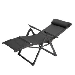 Chaise Longue Decima Hespéride Anthracite/graphite -Mobilier Pleinair chaise longue decima hesperide anthracit 5