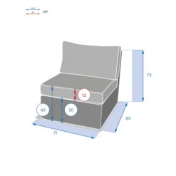 Chauffeuse Extérieur Moorea Hespéride Terre D'ombre 5 Chauffeuse Extérieur Moorea Hespéride Terre D'ombre -Mobilier Pleinair chauffeuse exterieur moorea hesperide terre ombre 2