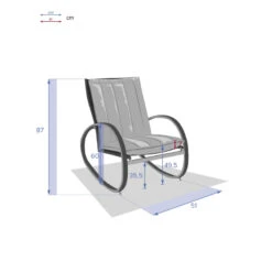 Fauteuil à Bascule Nevada Noir Graphite Hespéride 10 Fauteuil à Bascule Nevada Noir Graphite Hespéride -Mobilier Pleinair fauteuil a bascule nevada noir graphite hesperide 4