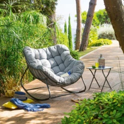 Fauteuil Bascule Extérieur Paopao Hespéride -Mobilier Pleinair fauteuil bascule exterieur paopao hesperide 2