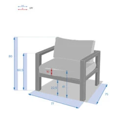 Fauteuil De Jardin Jauca Noisette / Gris Boisé Hespéride -Mobilier Pleinair fauteuil de jardin jauca noisette gris boise hesperide 2