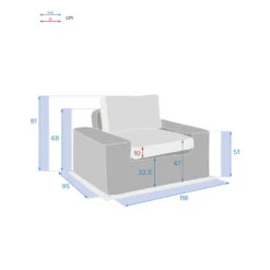 Fauteuil De Salon De Jardin Savinia Coloris Tahini Hespéride -Mobilier Pleinair fauteuil de salon de jardin savinia coloris tahini hesperide 1 3