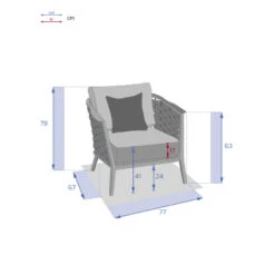Fauteuil De Salon Extérieur 1 Place Embruns Hespéride 9 Fauteuil De Salon Extérieur 1 Place Embruns Hespéride -Mobilier Pleinair fauteuil de salon exterieur 1 place embruns hesperide 3