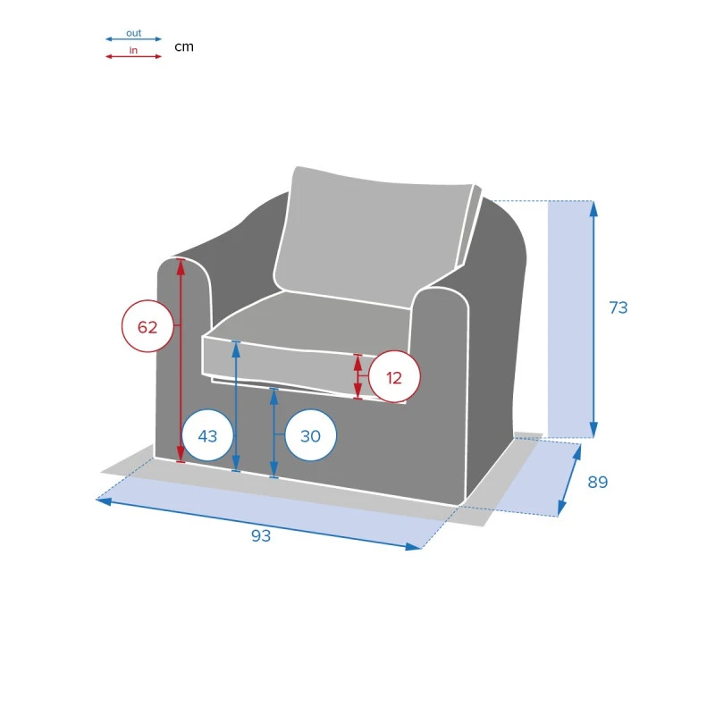 Fauteuil Détente Moorea Hespéride Terre Ombre 5 Fauteuil Détente Moorea Hespéride Terre Ombre – Image 5