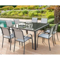 Fauteuil Empilable Piazza Hespéride Galet/graphite 12 Fauteuil Empilable Piazza Hespéride Galet/graphite -Mobilier Pleinair fauteuil empilable piazza hesperide galet graphite 5