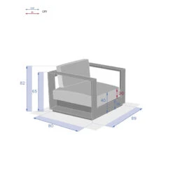 Fauteuil Extérieur 1 Place Allure Blanc Hespéride -Mobilier Pleinair fauteuil exterieur 1 place allure blanc hesperide 2