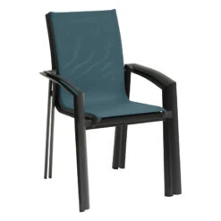 Fauteuil Extérieur Axant Bleu Canard/graphite Hespéride -Mobilier Pleinair fauteuil exterieur axant bleu canard graphite hesperide 2