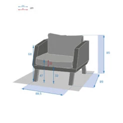 Fauteuil Extérieur Axiome Hespéride -Mobilier Pleinair fauteuil exterieur axiome hesperide 3