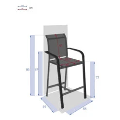 Fauteuil Haut Essentia Anthracite Et Graphite Hespéride 7 Fauteuil Haut Essentia Anthracite Et Graphite Hespéride -Mobilier Pleinair fauteuil haut essentia anthracite et graphite hesperide 3