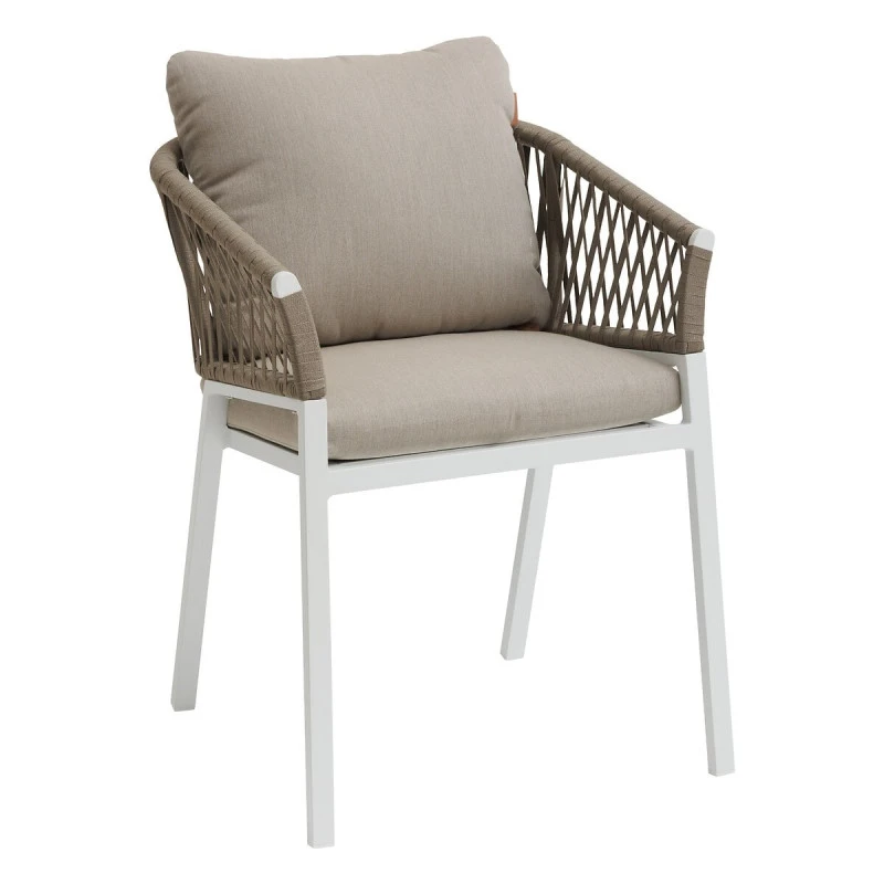 Fauteuil Oriengo Mailles Taupe/blanc Hespéride 1 Fauteuil Oriengo Mailles Taupe/blanc Hespéride