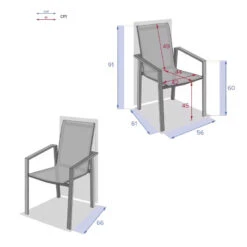 Fauteuil Pavane Hespéride Anthracite/graphite -Mobilier Pleinair fauteuil pavane hesperide anthracitegraphite 3