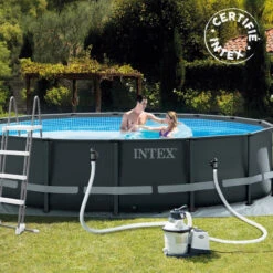 Kit Piscine Tubulaire Ultra XTR 4.88 X H1.22 Intex -Mobilier Pleinair kit piscine tubulaire ultra frame 488xh122 intex 3