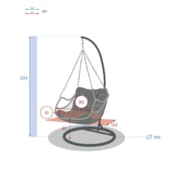 Loveuse Suspendue Hespéride Gibraltar Naturel -Mobilier Pleinair loveuse suspendue hesperide gibraltar naturel 5