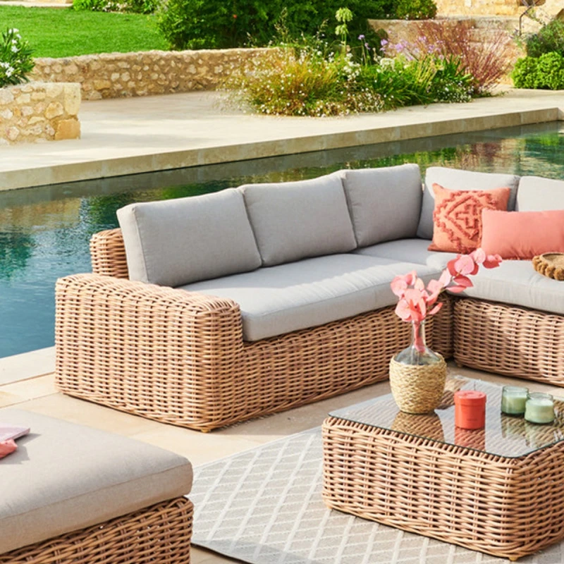 Méridienne Droite De Salon Savinia Coloris Tahini Hespéride 2 Méridienne Droite De Salon Savinia Coloris Tahini Hespéride – Image 2