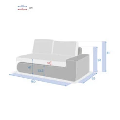 Méridienne Droite De Salon Savinia Coloris Tahini Hespéride 8 Méridienne Droite De Salon Savinia Coloris Tahini Hespéride -Mobilier Pleinair meridienne droite de salon savinia coloris tahini hesperide 3