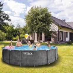 Piscine Tubulaire Baltik D 4.57 M H 1.22 M Intex -Mobilier Pleinair piscine tubulaire baltik d 457 m h 122 m intex 2