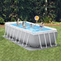 Piscine Tubulaire Prism Rectangulaire 4.88 X 2.44 X 1.07m Intex + Accessoires