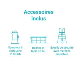 Piscine Tubulaire Prism Rectangulaire 4.88 X 2.44 X 1.07m Intex + Accessoires 7 Piscine Tubulaire Prism Rectangulaire 4.88 X 2.44 X 1.07m Intex + Accessoires -Mobilier Pleinair piscine tubulaire prism rectangulaire 488 x 244 x 107m intex accessoires 3