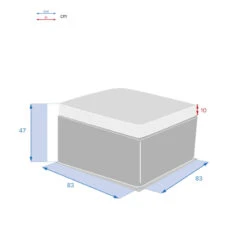 Pouf Extérieur Savinia Coloris Tahini Hespéride 8 Pouf Extérieur Savinia Coloris Tahini Hespéride -Mobilier Pleinair pouf exterieur savinia coloris tahini hesperide 3