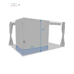 Rideaux Ardoises Pour Tonnelle Rectangulaire Palmeira Hespéride -Mobilier Pleinair rideaux ardoises pour tonnelle rectangulaire palmeira hesperide 3