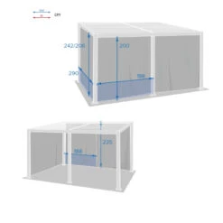 Rideaux Opaques Pour Tonnelle 4x3 M Avila Hespéride -Mobilier Pleinair rideaux opaques pour tonnelle 4x3 m avila hesperide 2