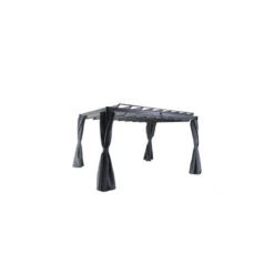 Rideaux Opaques Pour Tonnelle Belize 3,8x3m Hespéride -Mobilier Pleinair rideaux opaques pour tonnelle belize 38x3m hesperide 2