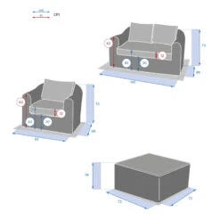 Salon 4 Places Moorea Savana Hespéride -Mobilier Pleinair salon 4 places moorea savana hesperide 3