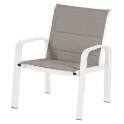 Salon De Jardin 4 Places Elyn Noisette / Blanc Hespéride -Mobilier Pleinair salon de jardin 4 places elyn noisette blanc hesperide 1 3