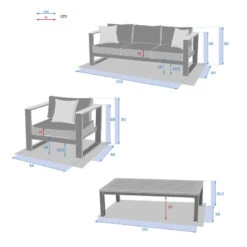 Salon De Jardin Emperia 5p En Aluminium Et Acacia Hespéride -Mobilier Pleinair salon de jardin emperia 5p en aluminium et acacia hesperide 3