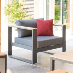 Salon De Jardin Emperia 5p En Aluminium Et Acacia Hespéride -Mobilier Pleinair salon de jardin emperia 5p en aluminium et acacia hesperide 6