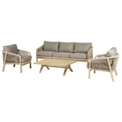 Mobilier Pleinair -Mobilier Pleinair salon de jardin en bois 5p papouasie hesperide 1