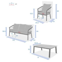 Salon De Jardin Oriengo 5 Places Anthracite/graphite Hespéride 19 Salon De Jardin Oriengo 5 Places Anthracite/graphite Hespéride -Mobilier Pleinair salon jardin oriengo 5 places anthracite graphite hesperide 9
