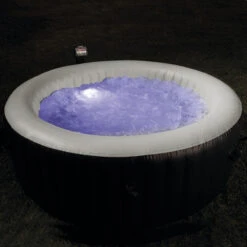 Spa Gonflable 6 Places Bulles Et Leds Blue Navy Intex -Mobilier Pleinair spa gonflable bulles et leds 6 places blue navy intex 2