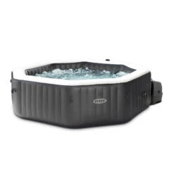 Spa Gonflable Intex Octogonal 6 Places Carbone -Mobilier Pleinair spa gonflable intex octogonal 6 p new carbone 8