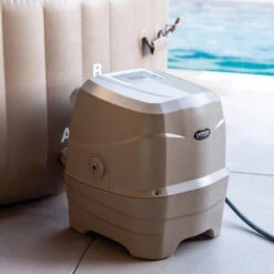 Spa Gonflable Sahara Rond 6 Places Intex -Mobilier Pleinair spa gonflable intex rond beige 6 places 5