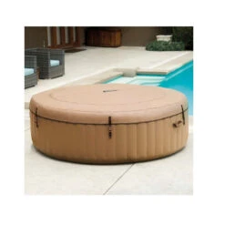 Spa Gonflable Sahara Rond 6 Places Intex -Mobilier Pleinair spa gonflable intex rond beige 6 places 7