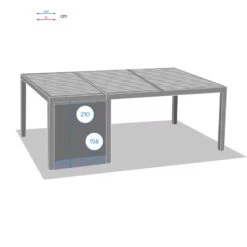 Store Semi-automatique Petit Modèle Pour Tonnelle Majaé Hespéride -Mobilier Pleinair store semi automatique petit modele pour tonnelle majae hesperide 2