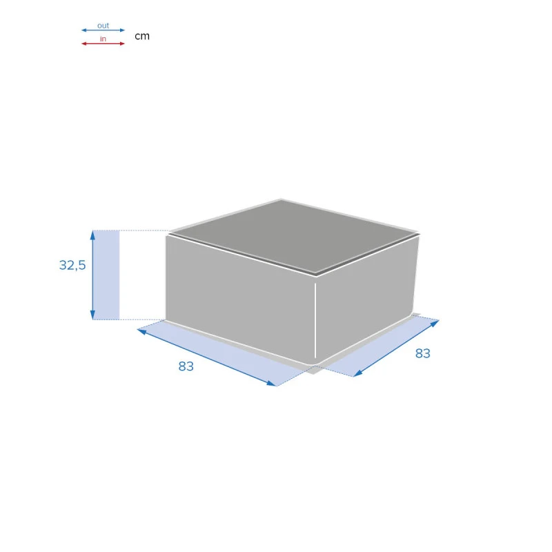 Table Basse Extérieure Carrée Savinia Coloris Tahini Hespéride 4 Table Basse Extérieure Carrée Savinia Coloris Tahini Hespéride – Image 4