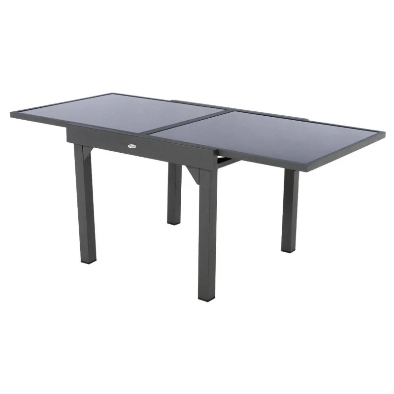 Table Piazza Extensible 8 Personnes Anthracite/graphite 2 Table Piazza Extensible 8 Personnes Anthracite/graphite – Image 2