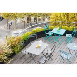 Table Rectangulaire Pliante Greensboro 4p Graphite Hespéride -Mobilier Pleinair table rectangulaire greensboro 110x70cm graphite hesperide 3