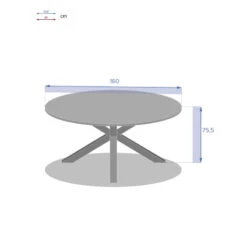 Table Ronde De Jardin Effet Bois Embruns Hespéride -Mobilier Pleinair table ronde de jardin effet bois embruns hesperide 4