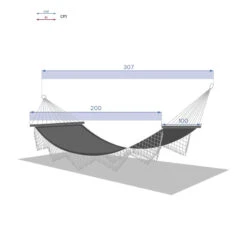 Toile Hamac Rialto Framboise 2 M Hespéride -Mobilier Pleinair toile hamac rialto framboise 2 m hesperide 2