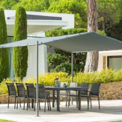 Tonnelle Certeli Carrée Forme Abri Coloris Graphite/ardoise