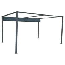 Tonnelle Palmeira 4x3 M Gris Ardoise Hespéride 7 Tonnelle Palmeira 4x3 M Gris Ardoise Hespéride -Mobilier Pleinair tonnelle palmeira 4x3 m gris ardoise hesperide 2