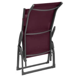 Transat 2 Positions Bordeaux / Graphite Decima Hespéride -Mobilier Pleinair transat 2 positions bordeaux graphite decima hesperide 3