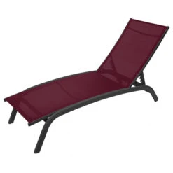 Transat Bonao Bordeaux/graphite Hespéride -Mobilier Pleinair transat bonao bordeaux hesperide 1 2